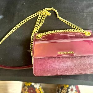 Michael Kors Whitney Shoulder Bag  Leather Crossbody Bedford Double Gusset